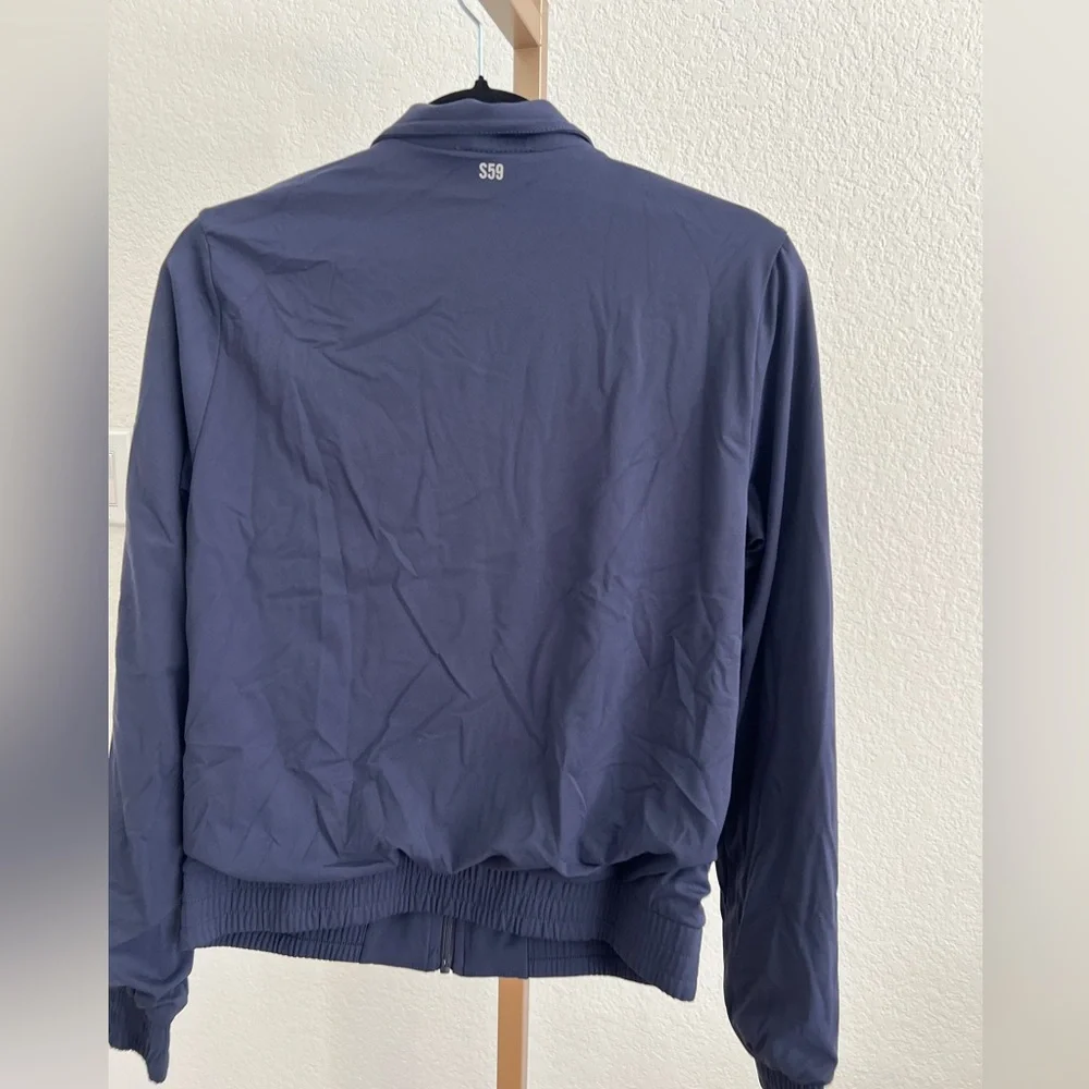 SPLITS59 Women’s Max Rigor Track Jacket – Indigo/White